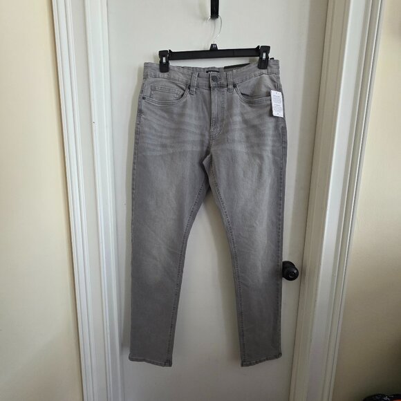 Buffalo David Bitton Men’s Gray Slim Straight Jeans Size 33 Modern Fit - Picture 1 of 8